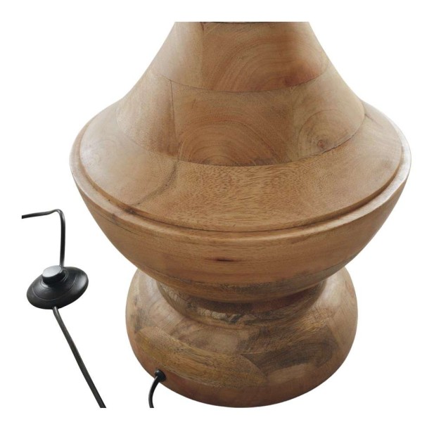 Lámpara de Pie ARGOS, Madera Maciza Natural. Vackart