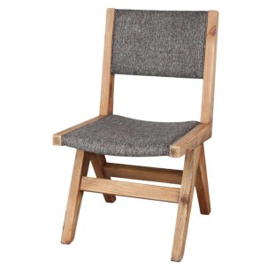 Silla TAMUL, Madera Reciclada / Textil Negro - Vackart. Las más exclusivas y modernas sillas de diseño nórdico en Vackart, tu tienda diseño online.