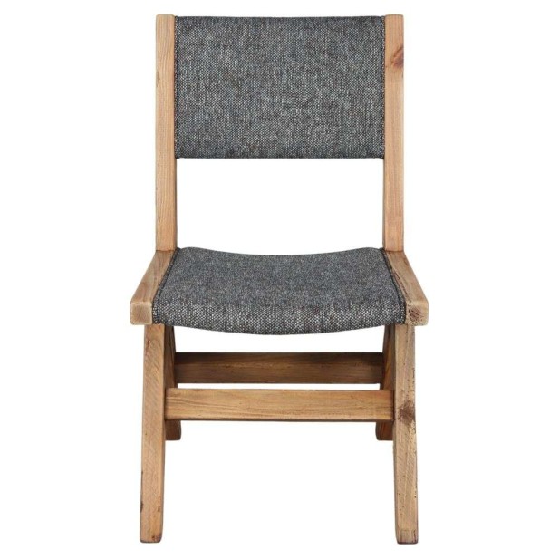 Silla TAMUL, Madera Reciclada / Textil Negro. Vackart Silla TAMUL, Madera Reciclada / Textil Negro. Vackart