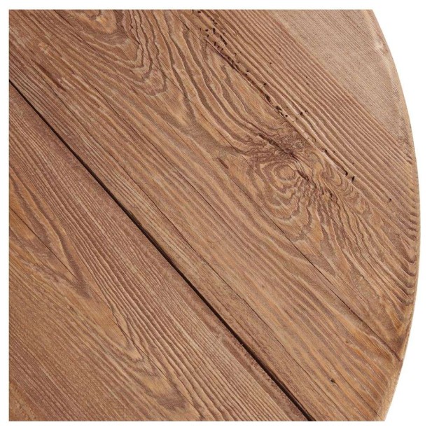 Mesa de Centro LUJAN, Madera Reciclada / Metal Negro. Vackart