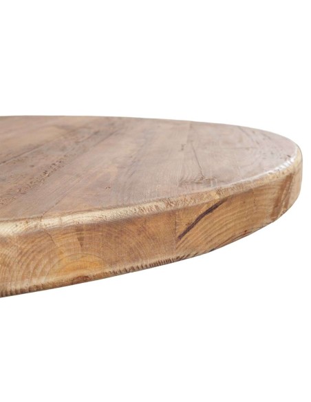 Mesa de Centro ABAKAN, Madera Reciclada / Metal Negro. Vackart