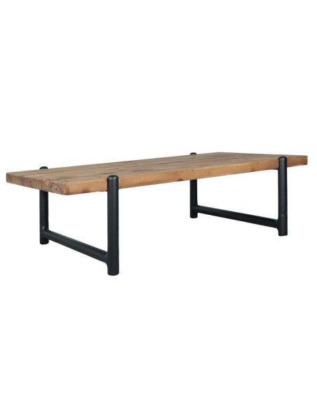 Mesa de Centro RIMINI, Madera Reciclada / Metal Negro. Vackart
