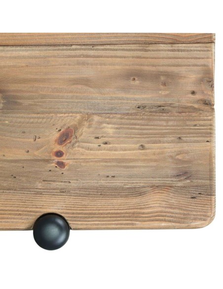 Mesa de Centro RIMINI, Madera Reciclada / Metal Negro. Vackart