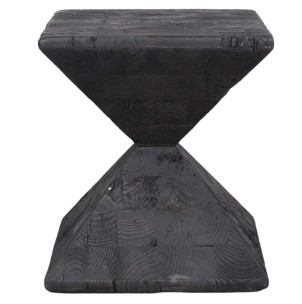 Soporte para Plantas DANITY, Madera Reciclada Negra. Vackart 2