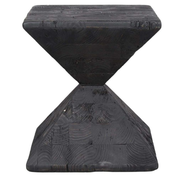 Soporte para Plantas DANITY, Madera Reciclada Negra. Vackart Soporte para Plantas DANITY, Madera Reciclada Negra. Vackart