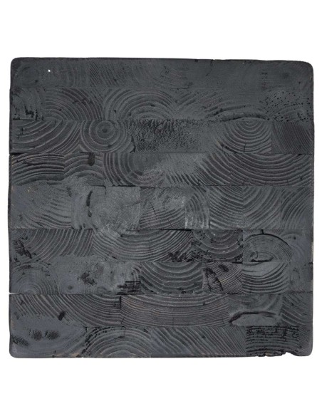 Soporte para Plantas DANITY, Madera Reciclada Negra. Vackart