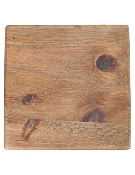 Taburete bajo ADALIS, Madera Reciclada Natural. Vackart