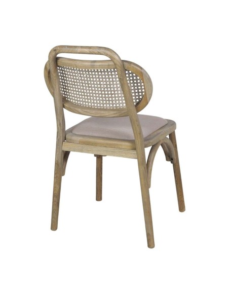 Silla MANAR, Madera / Ratán Natural. Vackart