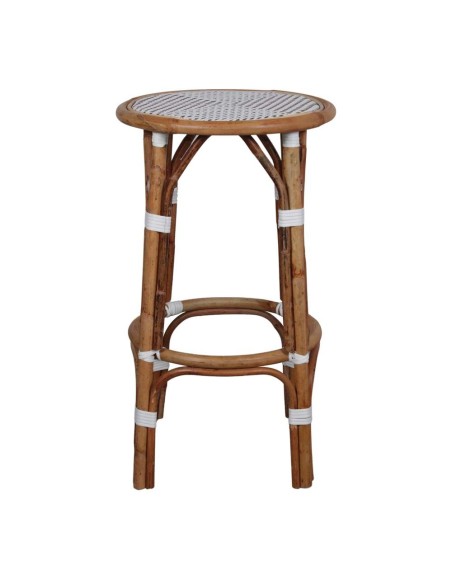 Taburete Alto FIORI 74 cm, Ratán Natural / Sintético . Vackart