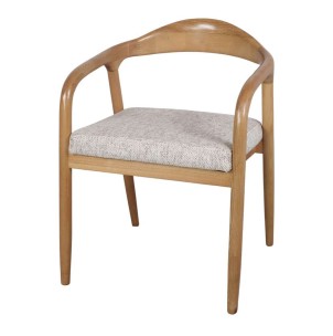 Silla VENETO, Madera Natural / Textil Beige - Vackart. Las más exclusivas y modernas sillas de diseño nórdico en Vackart, tu tienda diseño online.