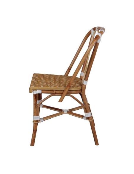 Silla ROSILY, Ratán Natural / Sintético Curry. Vackart