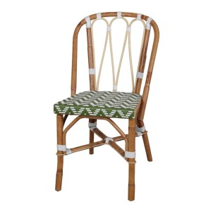 Silla ROSILY, Ratán Natural / Sintético Verde - Vackart. Las más exclusivas y modernas sillas de diseño nórdico en Vackart, tu tienda diseño online.