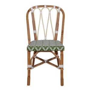 Silla ROSILY, Ratán Natural / Sintético Verde. Vackart 2