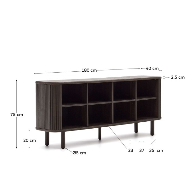 Aparador Mailen 2 puertas fresno oscuro 180x75cm KaveHome M0100011MM51 Aparador Mailen 2 puertas fresno oscuro 180x75cm KaveHome M0100011MM51