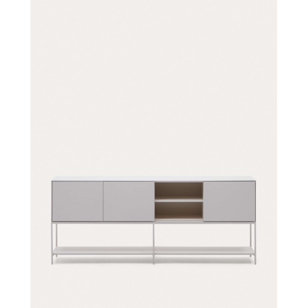 Aparador Vedrana 3 P, DM blanco 195 x 80 cm - Kave Home; M1000022LL05