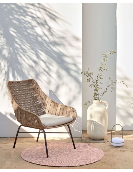 Butaca Abeli de cuerda beige - Kave Home; CC5222J12