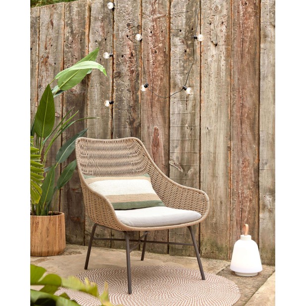 Butaca Abeli de cuerda beige - Kave Home; CC5222J12 Butaca Abeli de cuerda beige - Kave Home; CC5222J12