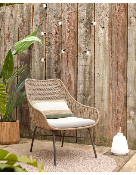 Butaca Abeli de cuerda beige - Kave Home; CC5222J12