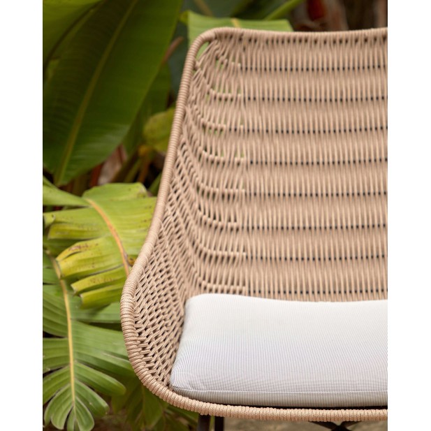 Butaca Abeli de cuerda beige - Kave Home; CC5222J12 Butaca Abeli de cuerda beige - Kave Home; CC5222J12