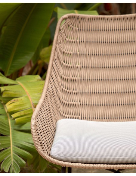 Butaca Abeli de cuerda beige - Kave Home; CC5222J12