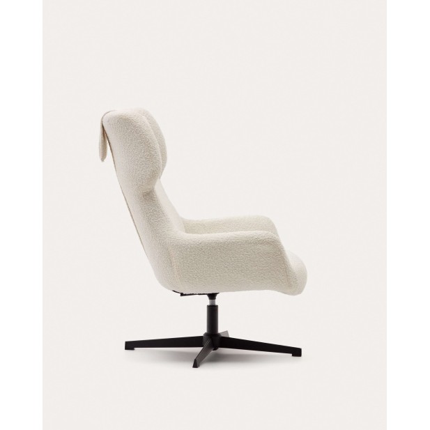 Butaca giratoria Zalina, borreguito blanco - Kave Home; S0900005J33 Butaca giratoria Zalina, borreguito blanco - Kave Home; S0900005J33