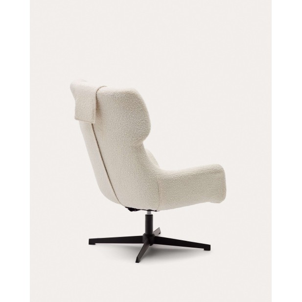 Butaca giratoria Zalina, borreguito blanco - Kave Home; S0900005J33 Butaca giratoria Zalina, borreguito blanco - Kave Home; S0900005J33