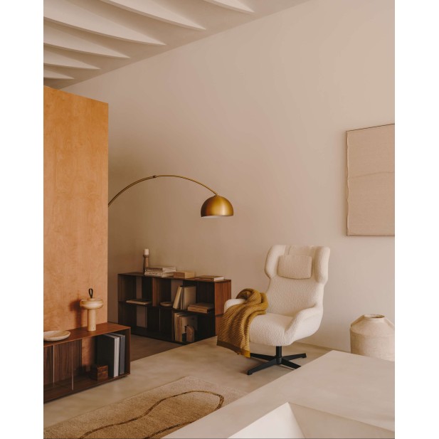 Butaca giratoria Zalina, borreguito blanco - Kave Home; S0900005J33 Butaca giratoria Zalina, borreguito blanco - Kave Home; S0900005J33