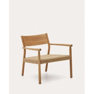 Butaca Yalia, roble natural / cuerda papel - Kave Home; S0900044CP46