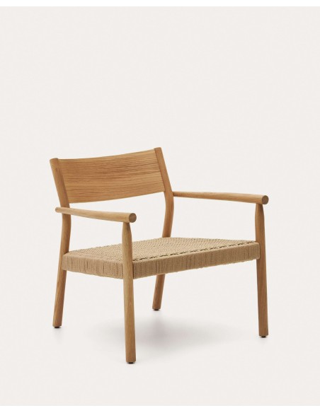 Butaca Yalia, roble natural / cuerda papel - Kave Home; S0900044CP46