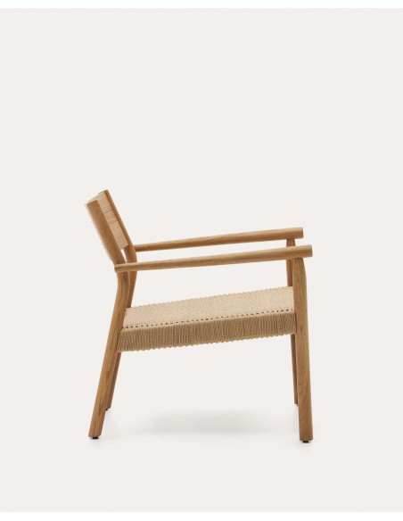 Butaca Yalia, roble natural / cuerda papel - Kave Home; S0900044CP46