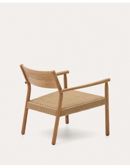 Butaca Yalia, roble natural / cuerda papel - Kave Home; S0900044CP46