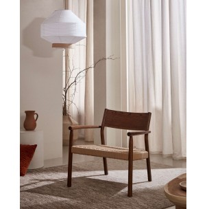 Butaca Yalia, roble nogal / cuerda papel FSC - Kave Home; S0900045CP46 2