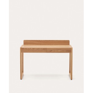 Escritorio Arandu de chapa y madera maciza de fresno 120 x 60 cm - Kave Home; T0400002MM46 - Vackart, productos de diseño