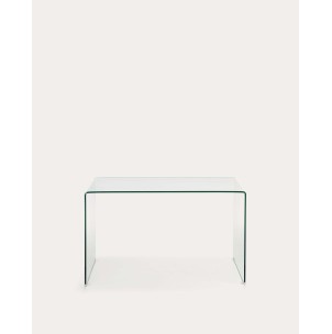 Escritorio Burano de cristal 125 x 70 cm - Kave Home; C535C07 - Vackart, productos de diseño