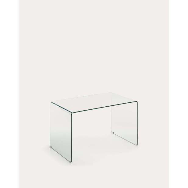 Escritorio Burano de cristal 125 x 70 cm - Kave Home; C535C07 Escritorio Burano de cristal 125 x 70 cm - Kave Home; C535C07