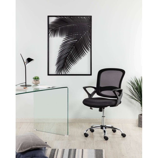 Escritorio Burano de cristal 125 x 70 cm - Kave Home; C535C07 Escritorio Burano de cristal 125 x 70 cm - Kave Home; C535C07