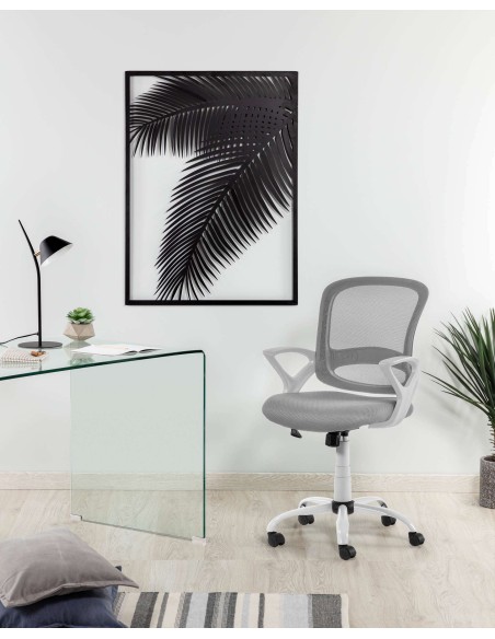 Escritorio Burano de cristal 125 x 70 cm - Kave Home; C535C07