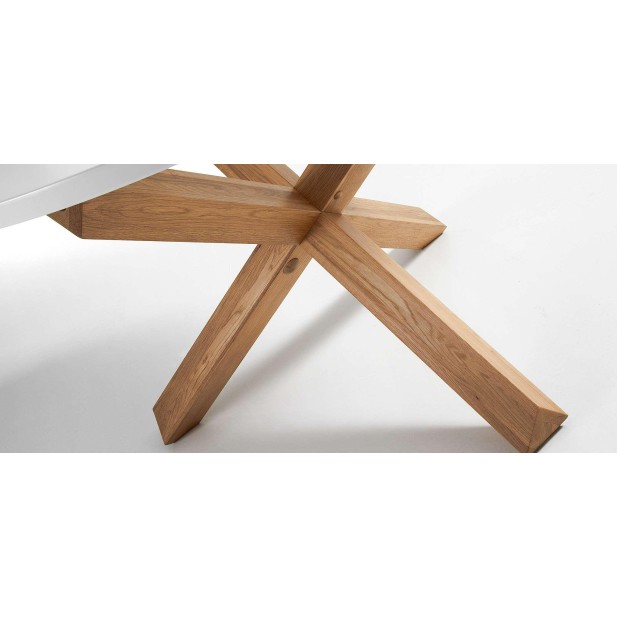 Mesa LOTUS Ø120 cm, de comedor, blanca - Kave Home, Vackart