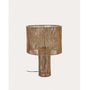 Lámpara de mesa Pontos de yute con acabado natural - Kave Home; L0300031JJ46 - Vackart, productos de diseño