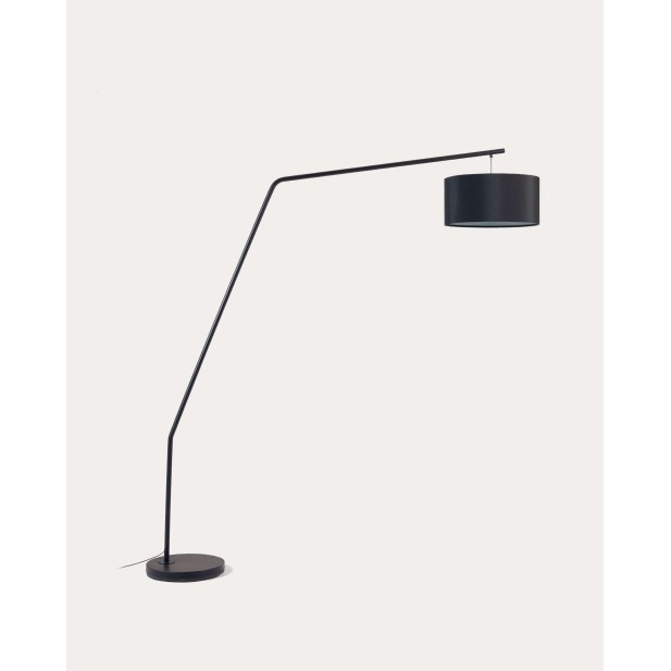 Lámpara de pie Ciana, metal, pantalla algodón - Kave Home; AA8917R01