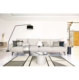 Lámpara de pie Ciana, metal, pantalla algodón - Kave Home; AA8917R01 2