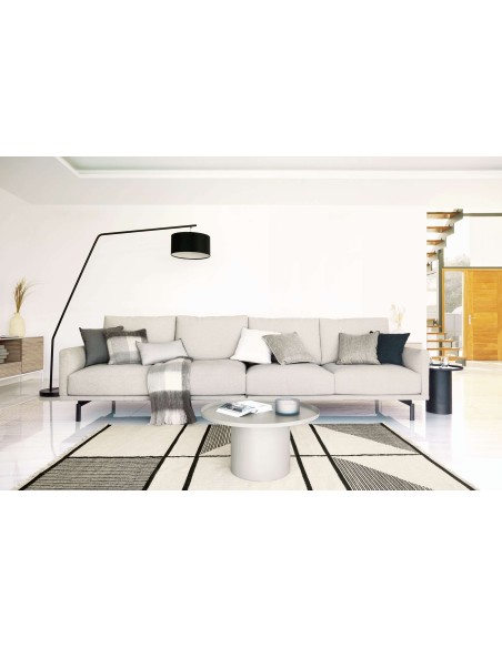 Lámpara de pie Ciana, metal, pantalla algodón - Kave Home; AA8917R01