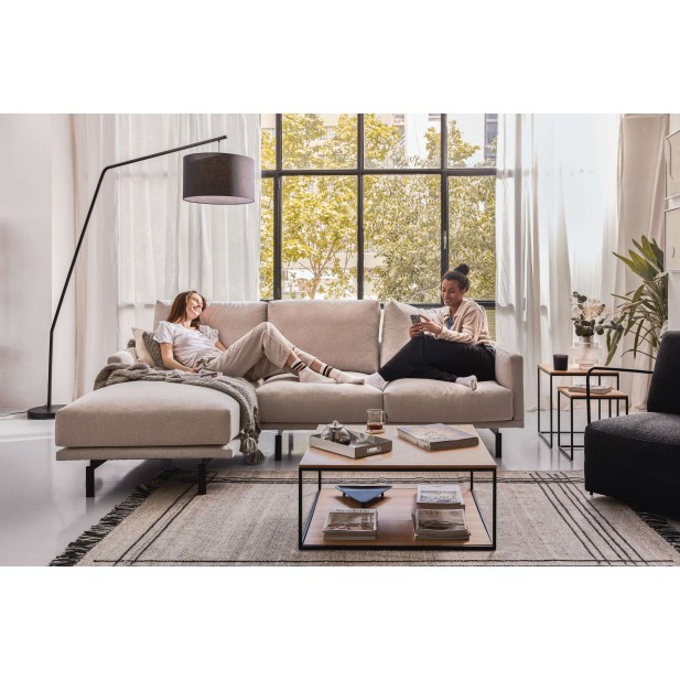 Lámpara de pie Ciana, metal, pantalla algodón - Kave Home; AA8917R01 Lámpara de pie Ciana, metal, pantalla algodón - Kave Home; AA8917R01