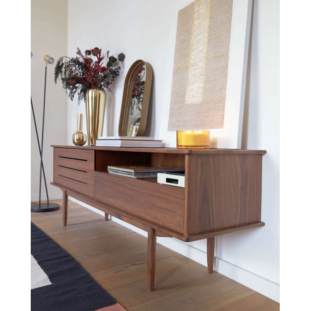 Lámpara de pie Clemence, metal negro / dorado - Kave Home; AA8931R53 Lámpara de pie Clemence, metal negro / dorado - Kave Home; AA8931R53