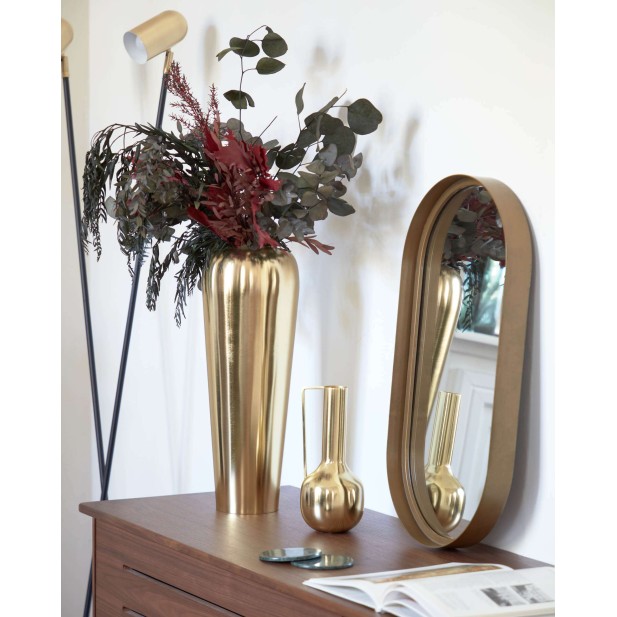 Lámpara de pie Clemence, metal negro / dorado - Kave Home; AA8931R53 Lámpara de pie Clemence, metal negro / dorado - Kave Home; AA8931R53