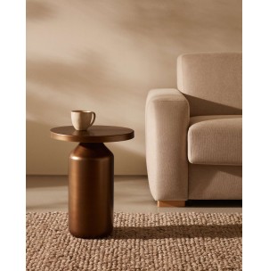 Mesa auxiliar redonda Malya, cobre Ø40,5 cm - Kave Home; T0500024RR53 2