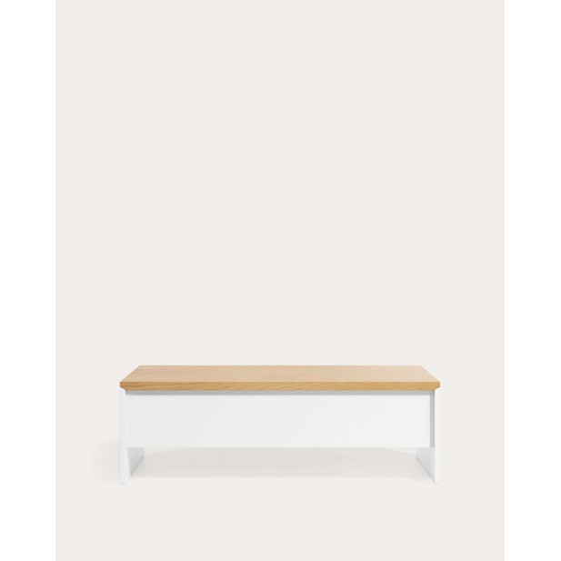 Mesa centro Abilen, roble / blanco 110x60 cm - Kave Home T0500002MM05