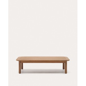 Mesa de centro exterior Sacova de madera maciza de eucalipto 140 x 89 cm FSC 100% - Kave Home; J0300043MM46 - Vackart, productos de diseño