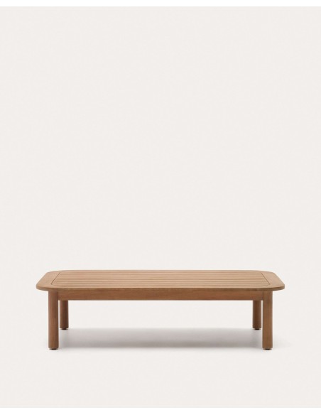 Mesa centro exterior Sacova, eucalipto 140x89 cm Kave Home J0300043MM46