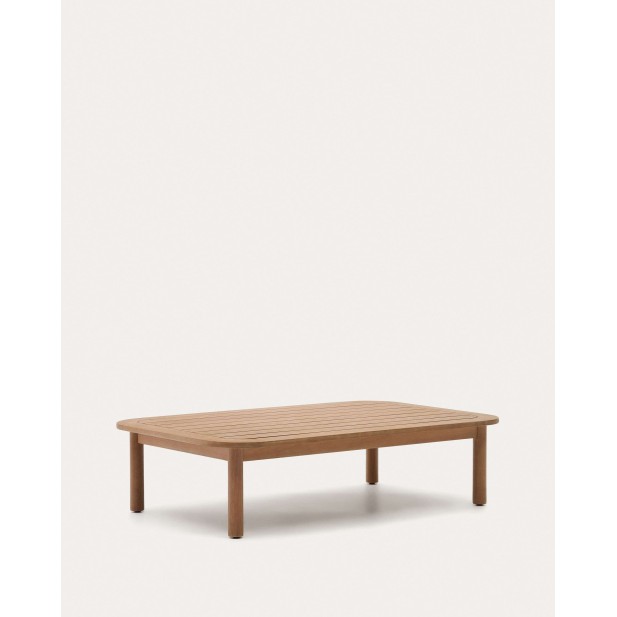 Mesa centro exterior Sacova, eucalipto 140x89 cm Kave Home J0300043MM46